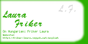 laura friker business card